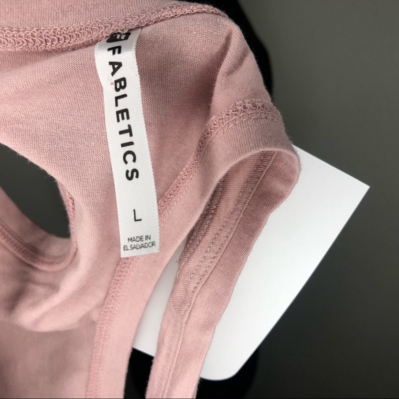 Fabletics light pink Razorback tank - Picture 4 of 5